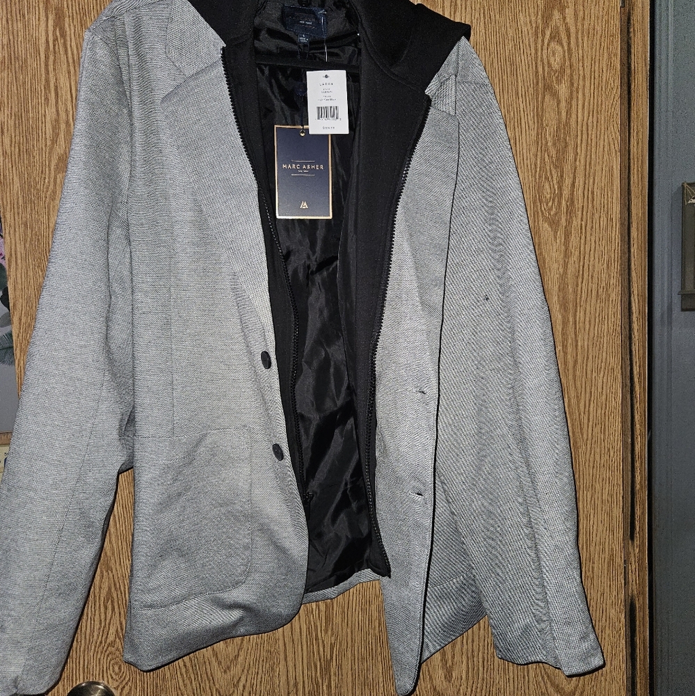 Marc Asher hooded dress jacket